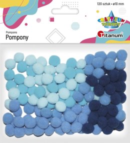 Pompony Titanum Craft-Fun Series niebieski 120 szt (282924) Titanum