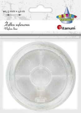 Żyłka ozdobna Craft-Fun Series 0,5 mm x 4 m przezroczysta Titanum (nylon) Titanum