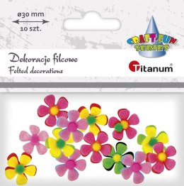 Ozdoba filcowa Titanum Craft-Fun Series kwiatki (BY343) Titanum