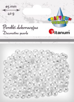 Perełki Titanum Craft-Fun Series 5mm białe (X107) Titanum