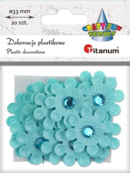 Kwiaty Titanum Craft-Fun Series samoprzylepne (2324043-blue) Titanum