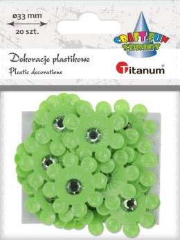 Kwiaty Titanum Craft-Fun Series samoprzylepne (2324043-green) Titanum