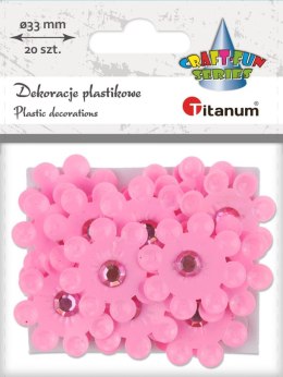 Kwiaty Titanum Craft-Fun Series samoprzylepne (2324043-pink) Titanum