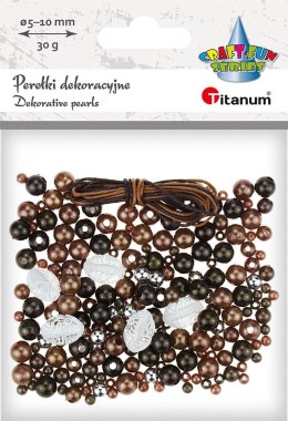 Perełki Titanum Craft-Fun Series zestaw do zrobienia biżuterii (BR230008-black) Titanum