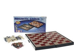 Gra logiczna Adar zestaw gier 3w1, magnetyczne, szachy, warcaby, backgammon (544086) Adar