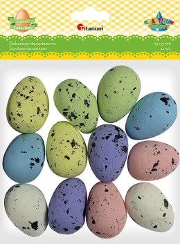 Ozdoba styropianowa Titanum Craft-Fun Series Kolorowe jajka styropianowe Titanum