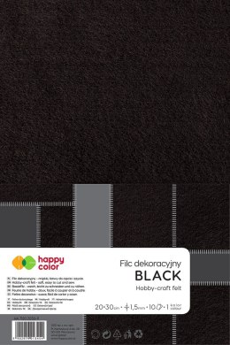 Filc Happy Color kolor: czarny 10 ark. [mm:] 200x300 (HA 7150 2030-9) Happy Color