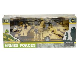 Zestaw wojskowy zestaw pojazdów wojskowych z figurką żołnierza Adar (569102) Adar